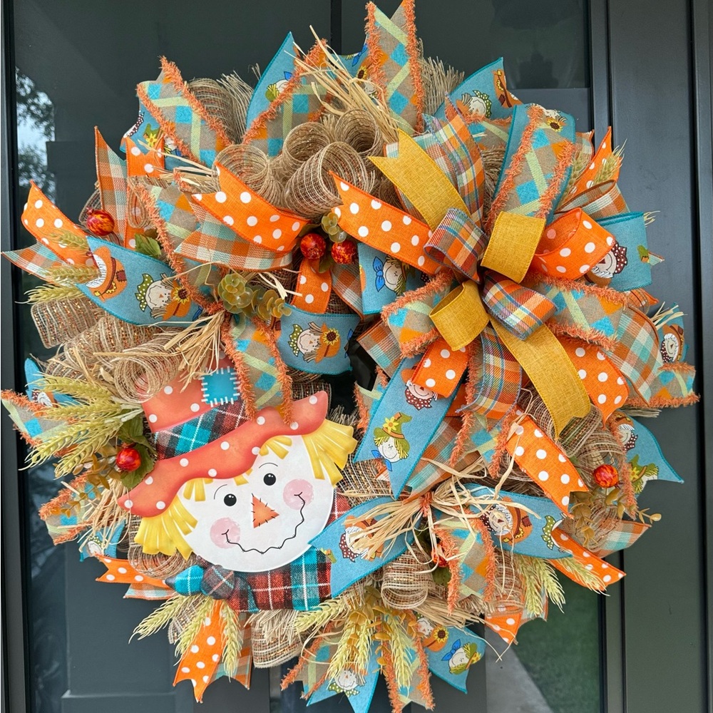 Scarecrow Fall Wreath 🍁